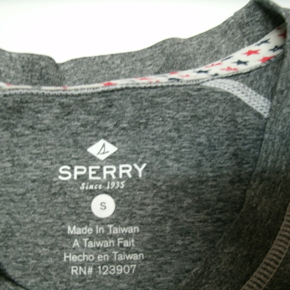 Sperry T-Shirt USA Sailing Team Gray Red Short Sleeve Size Small Olympics - Picture 5 of 8